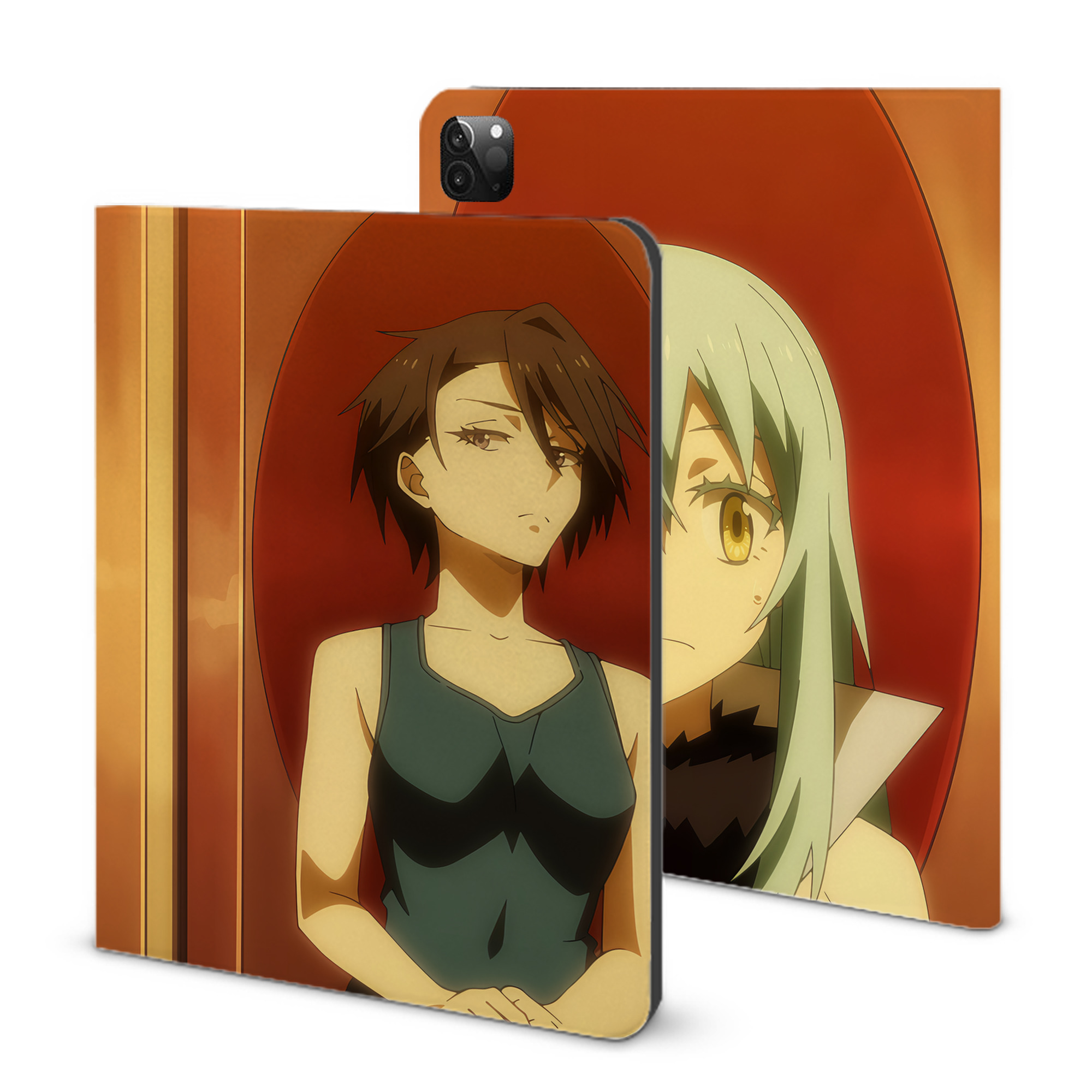 （画像用） 転スラ Regarding Reincarnated to Slime IPadケース ペンホルダー付き ブックスタイルデザイン